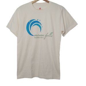 Monoa Falls T Shirt Mens Small  Honolulu Hawaii Natural Waterfall Aloha Tourist